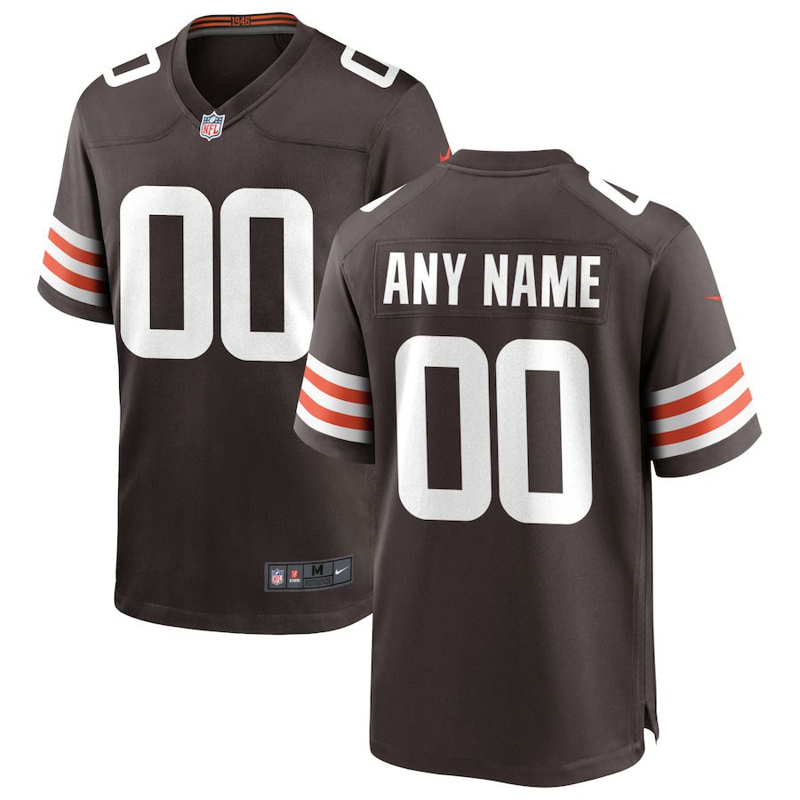 Cheap Men Cleveland Browns Nike Brown Custom Game NFL Jersey